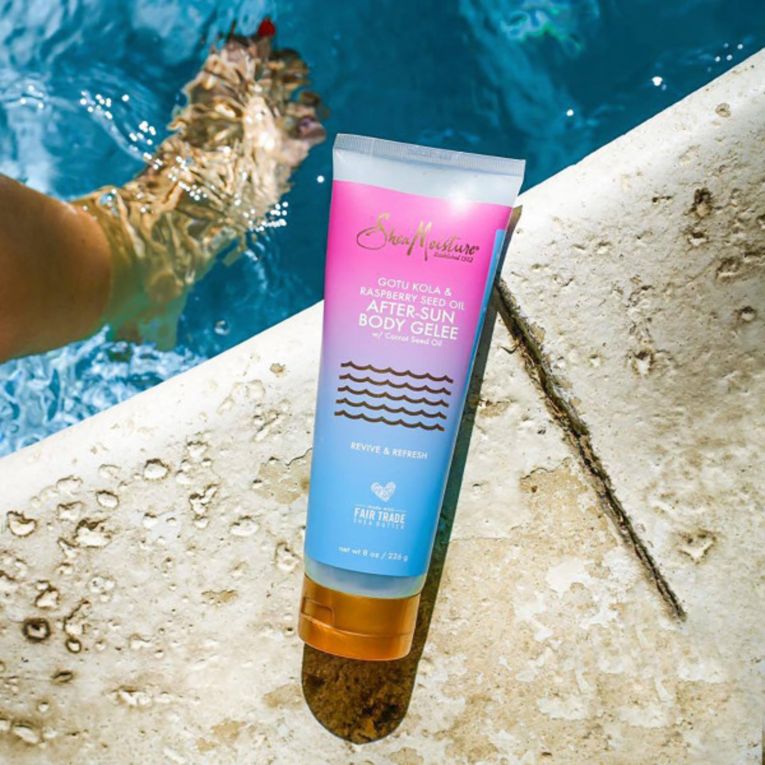 Sheamoisture Gotu Kola & Raspberry Seed Oil After Sun Body Gelee, 8oz, pack of 1