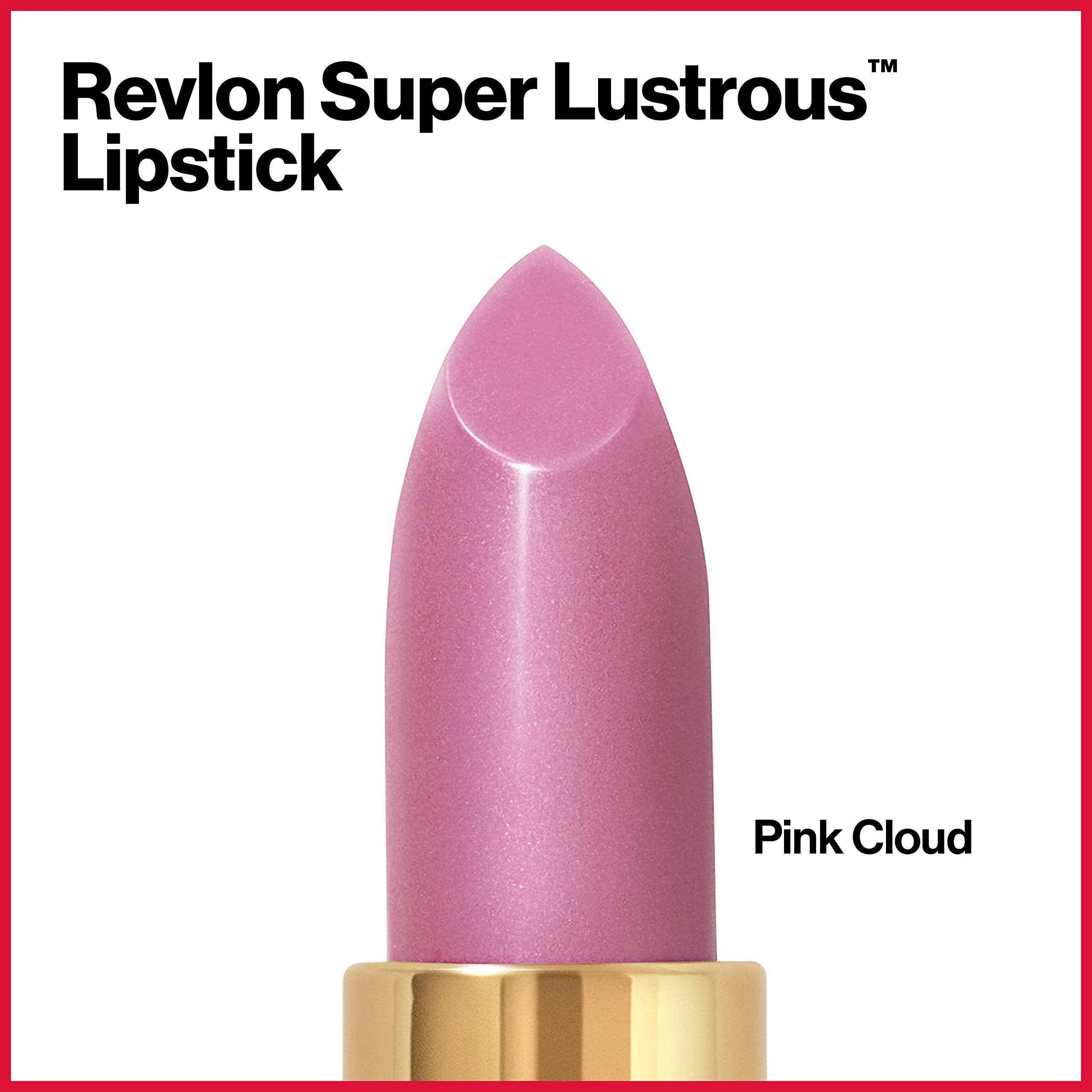 Revlon Super Lustrous Lipstick, Creamy Formula For Soft, Fuller-Looking Lips, Moisturized Feel, Pink Cloud (801), 0.15 oz
