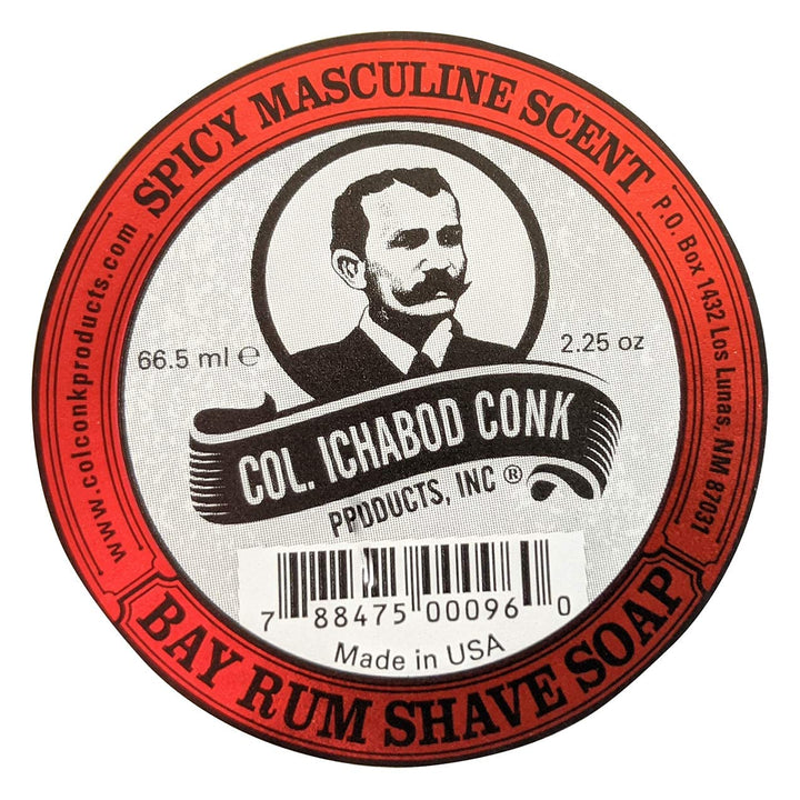 Col. Conk Worlds Famous Shaving Soap, Bay Rum (Net Weight 2.25 Oz)