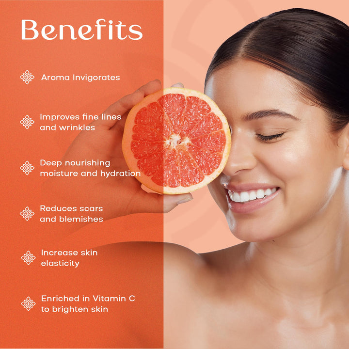 SAFA Citruse Oil - Organic Oil for Face, Hair and Body with Vitamin C, E & A for Scars, Stretch Marks - Orange Oil Fragrance - After Shower Body Oil - All Skin Types Non Comedogenic - 4 Fl Oz