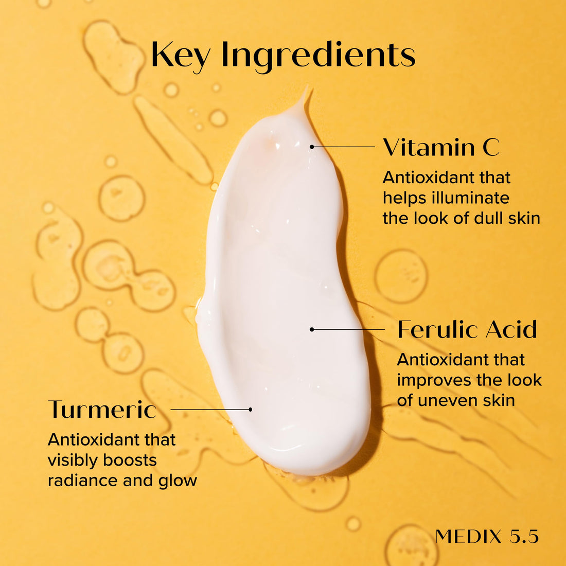 Medix 5.5 Vitamin C Cream Brightening Body Lotion & Face Moisturizer | Anti Aging Vitamin C Lotion For Women & Men Helps Soften The Look Of Dark Spots, Wrinkles, & Uneven Looking Skin Tone, 15 Fl Oz