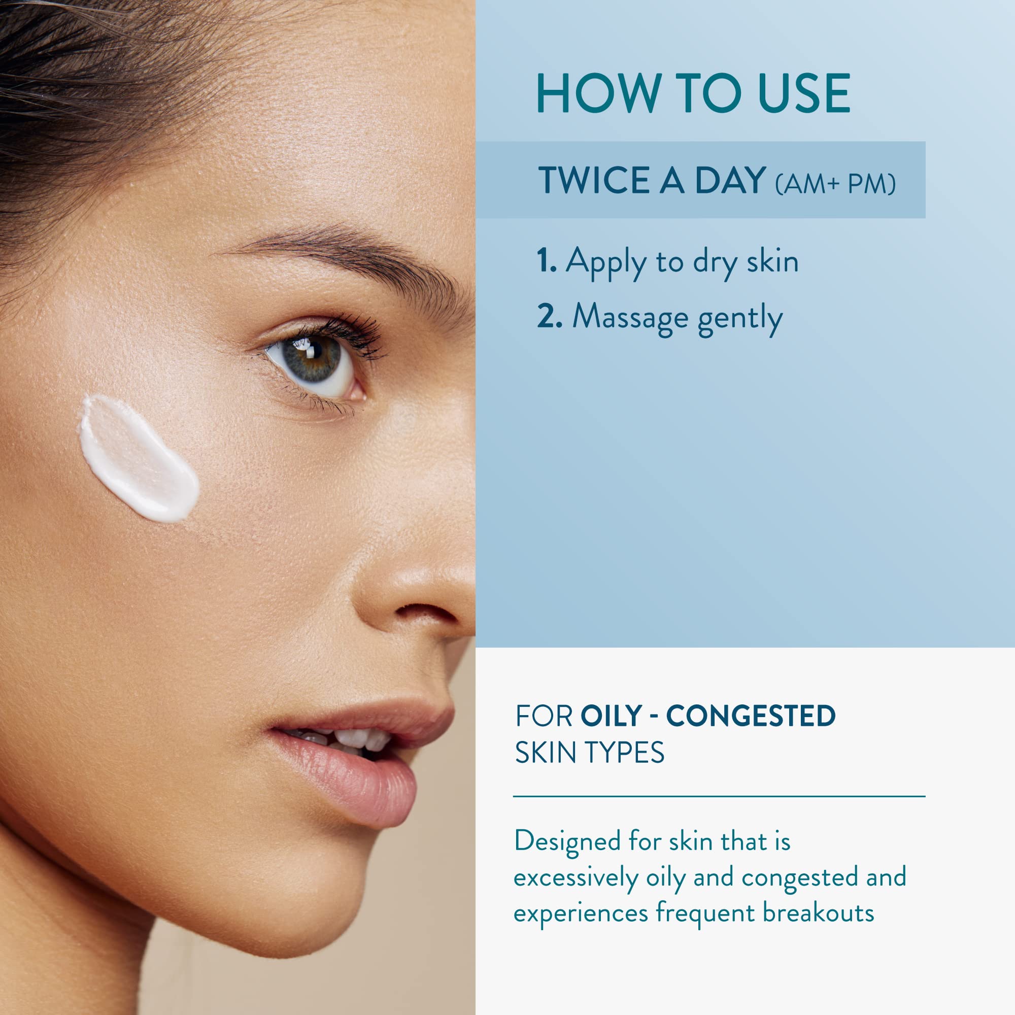 The Method: Nourish Oily-Congested Skin, 1.7 FL OZ, Dr. Lancer Dermatology Skincare, 3-Month Supply, For Daily Use, Ultra-Light Moisturizer, 3-Step Routine