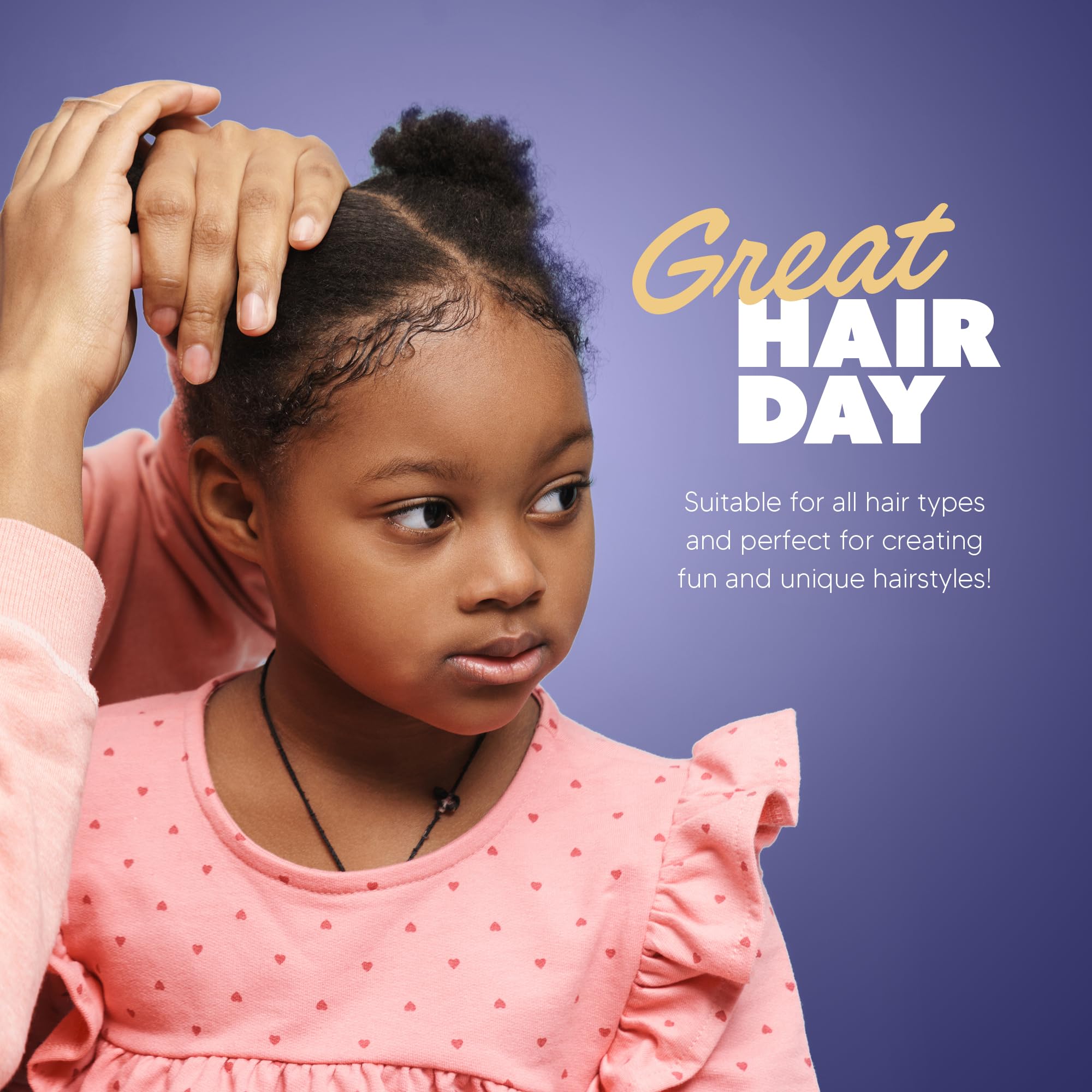 Large-92 Count, Clear: GUMI Reusable Extra Strong Hold Hair Elastics Large-92 Count Clear