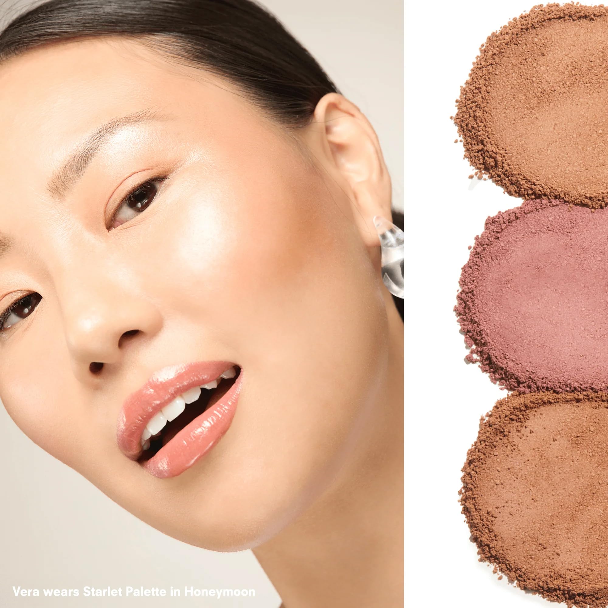 Blush and Bronzer Palette (Honeymoon) by Gerard Cosmetics, Vegan Powder Contour and Blush Makeup Palette, Professional Pigmented Formula, Cruelty Free and Made in the USA