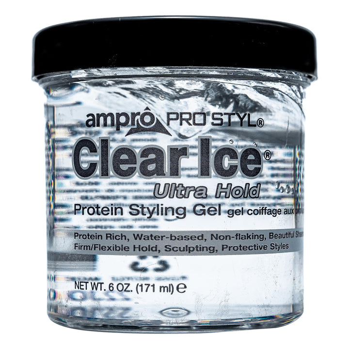 Ampro Style Clear Ice Protein Hair Styling Gel, 6 Ounce