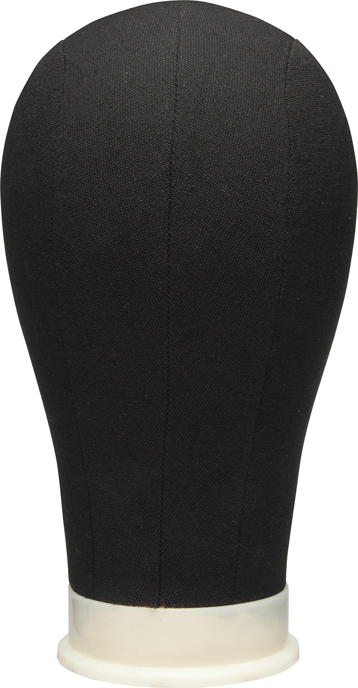 Diane Canvas Mannequin Head, 22 Inches, Black, D335