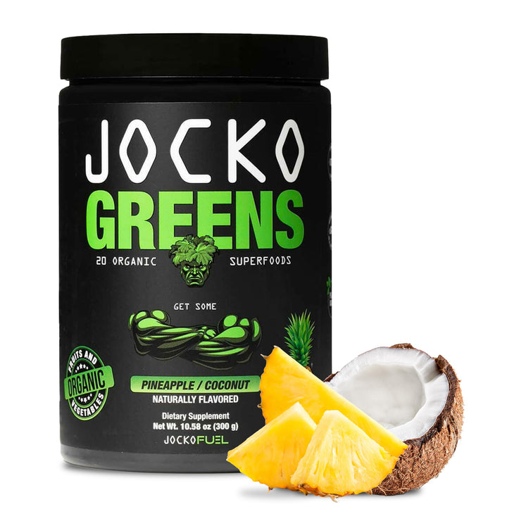 Jocko Fuel Daily Greens Powder - Premium Organic Greens Superfood Powder for Gut Health, Digestion, Bloating, Immune Support with Spirulina, Chlorella, Digestive Enzymes, & Probiotics - 30 Servings