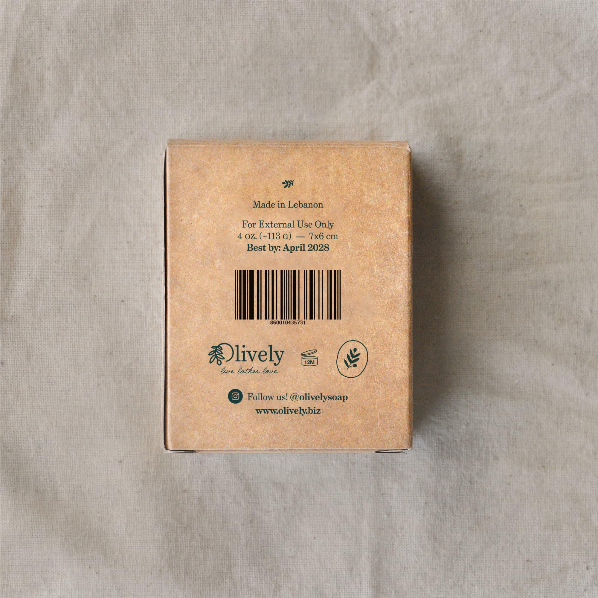 Olively Olea Love - All Natural Soap Bar - Soap Bar handmade with Pure Olive Oil - Bar Soaps made with 100% natural ingredients - Body and Bath Soap - Vegan, non-toxic, chemical free