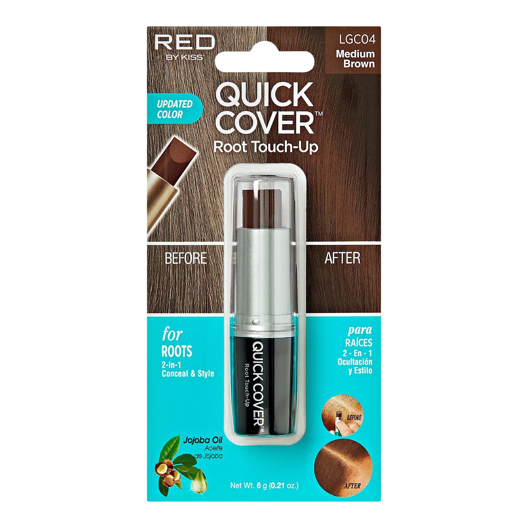 KISS Quick Cover Gray Hair Touch Up Stick (Brown)
