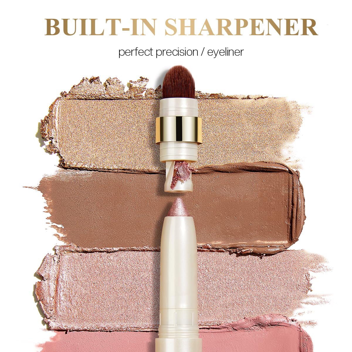 LUXAZA PRO Multi-Purpose Makeup Stick, Cream Shimmer, Eyeshadow Highlighter Makeup Eye Brightener Pencil Sticks Cosmetics #S1