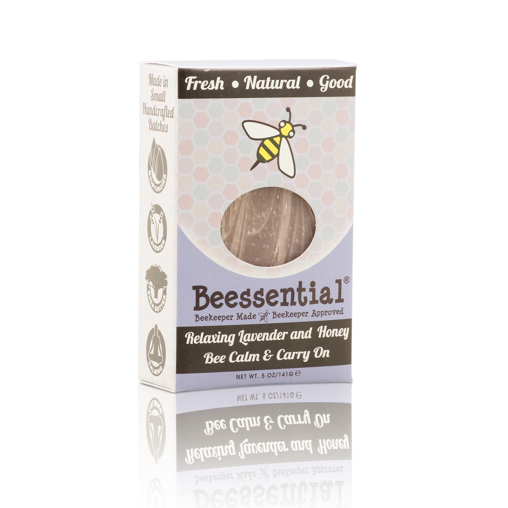 Beessential Relaxing Bar Soap, Lavender And Honey, 5 Ounce