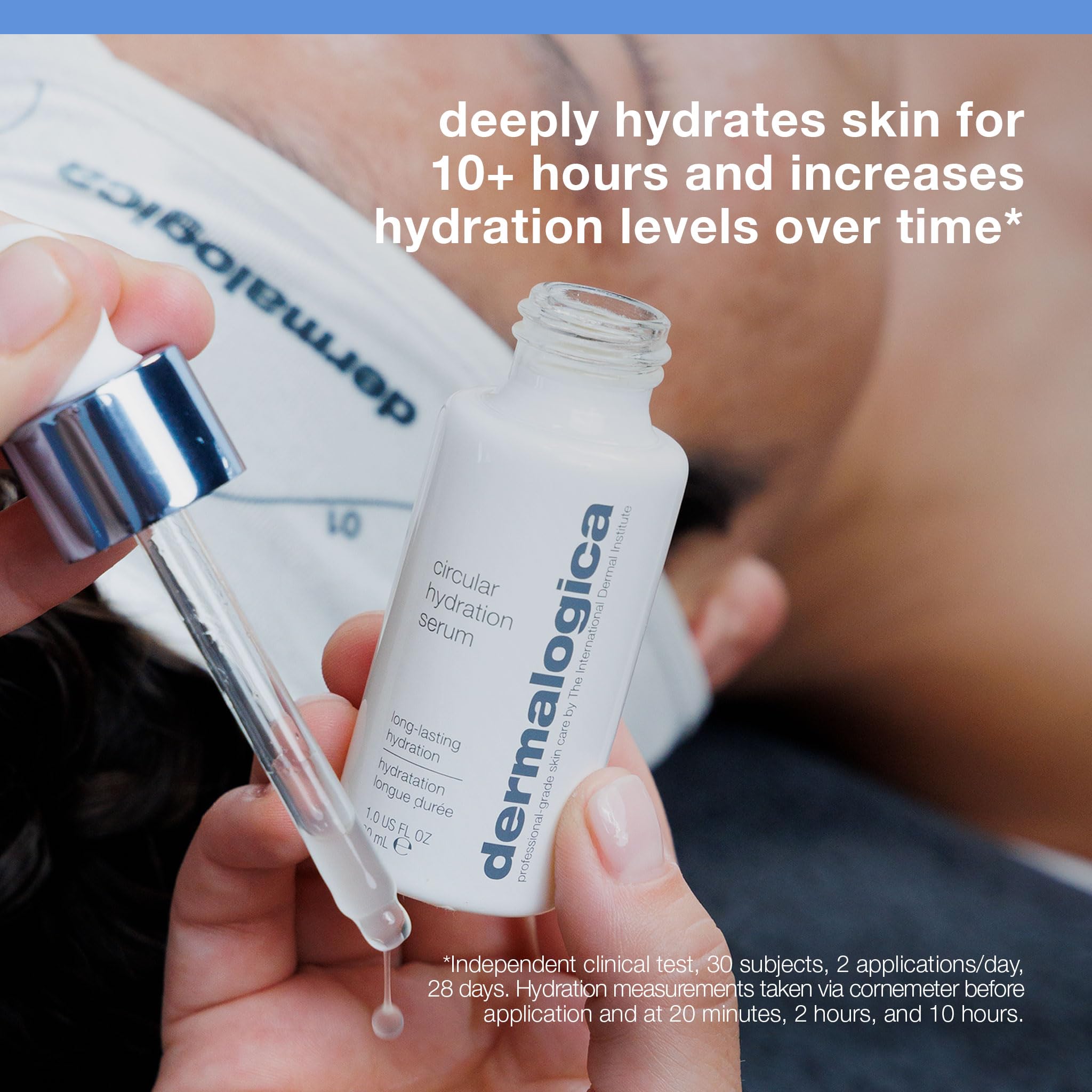 Dermalogica Circular Hydration Face Serum with Hyaluronic Acid - Deep Hydrating and Long Lasting, 0.34 fl oz