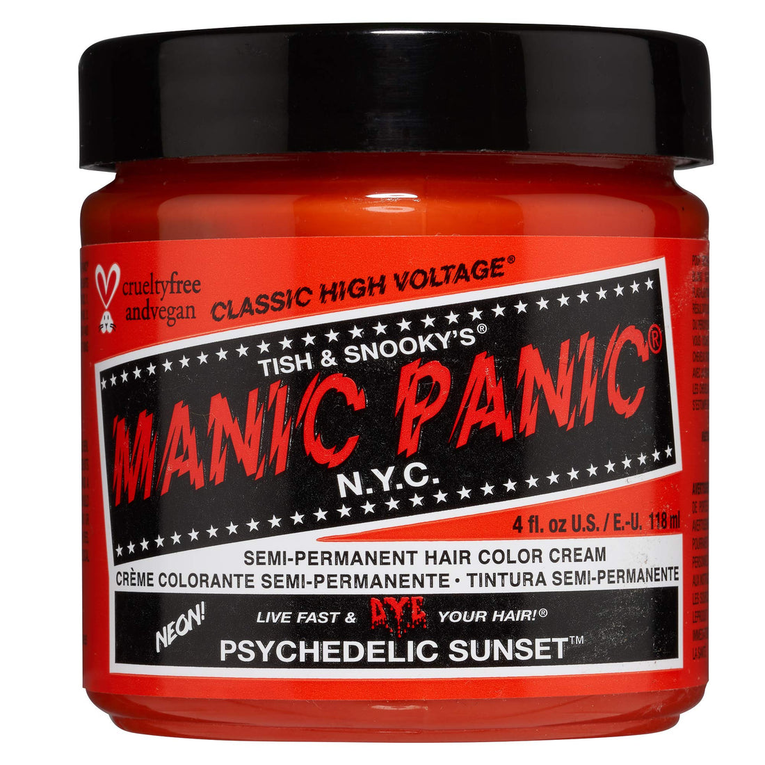 Manic Panic Semi Permanent Color Cream, Psychedelic Sunset, 113g