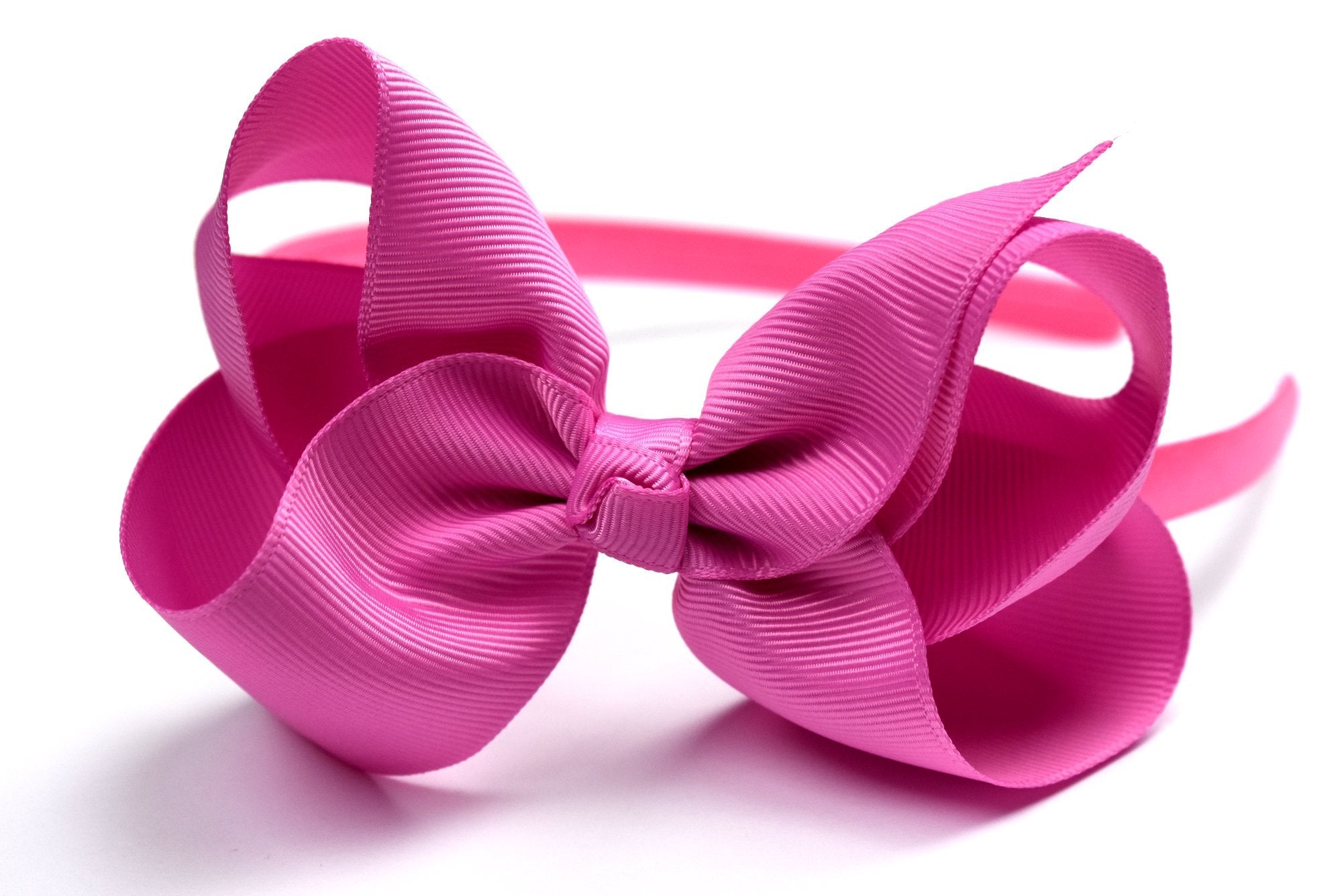 Syleia Fashion Headbands with 4 inch Bow, Set of 6 Pink, Orange, Green, Lavender, Teal and Yellow - School and Playtime Perfect Hair