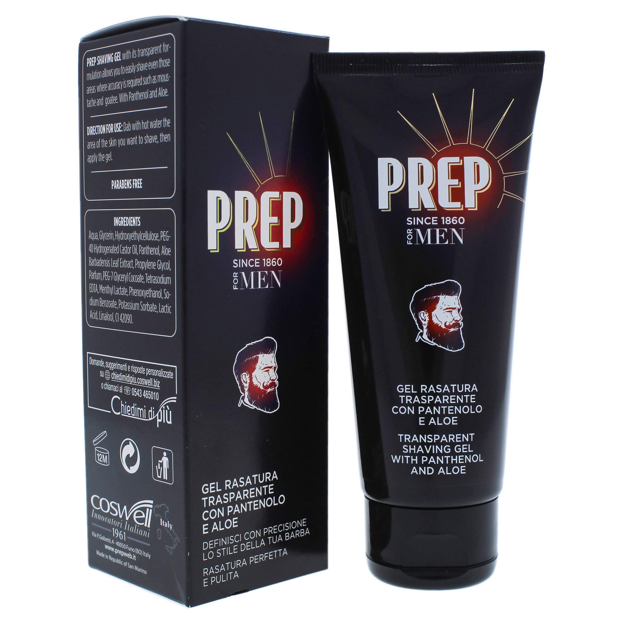 Prep Gel Shave Transparent with Pantenolo and Aloe - 100 ml