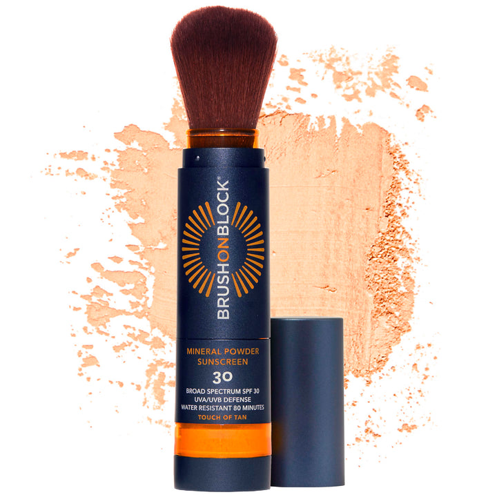 Brush On Block Broad Spectrum SPF 30 Mineral Sunscreen (Touch of Tan) by Brush On Block