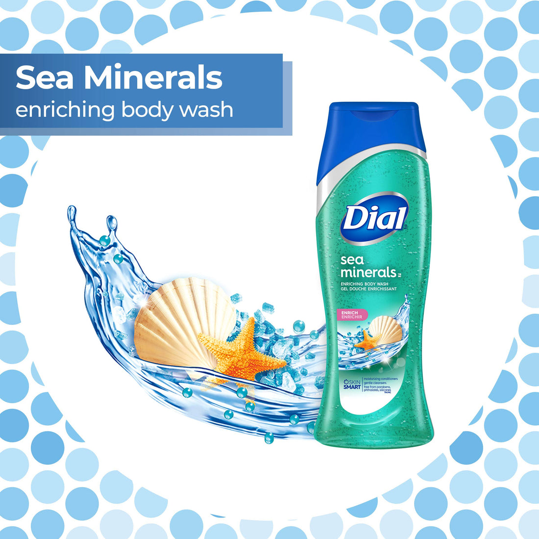 Dial Body Wash, Himalayan Salt & Exfoliating Beads, 16 Fl. Oz