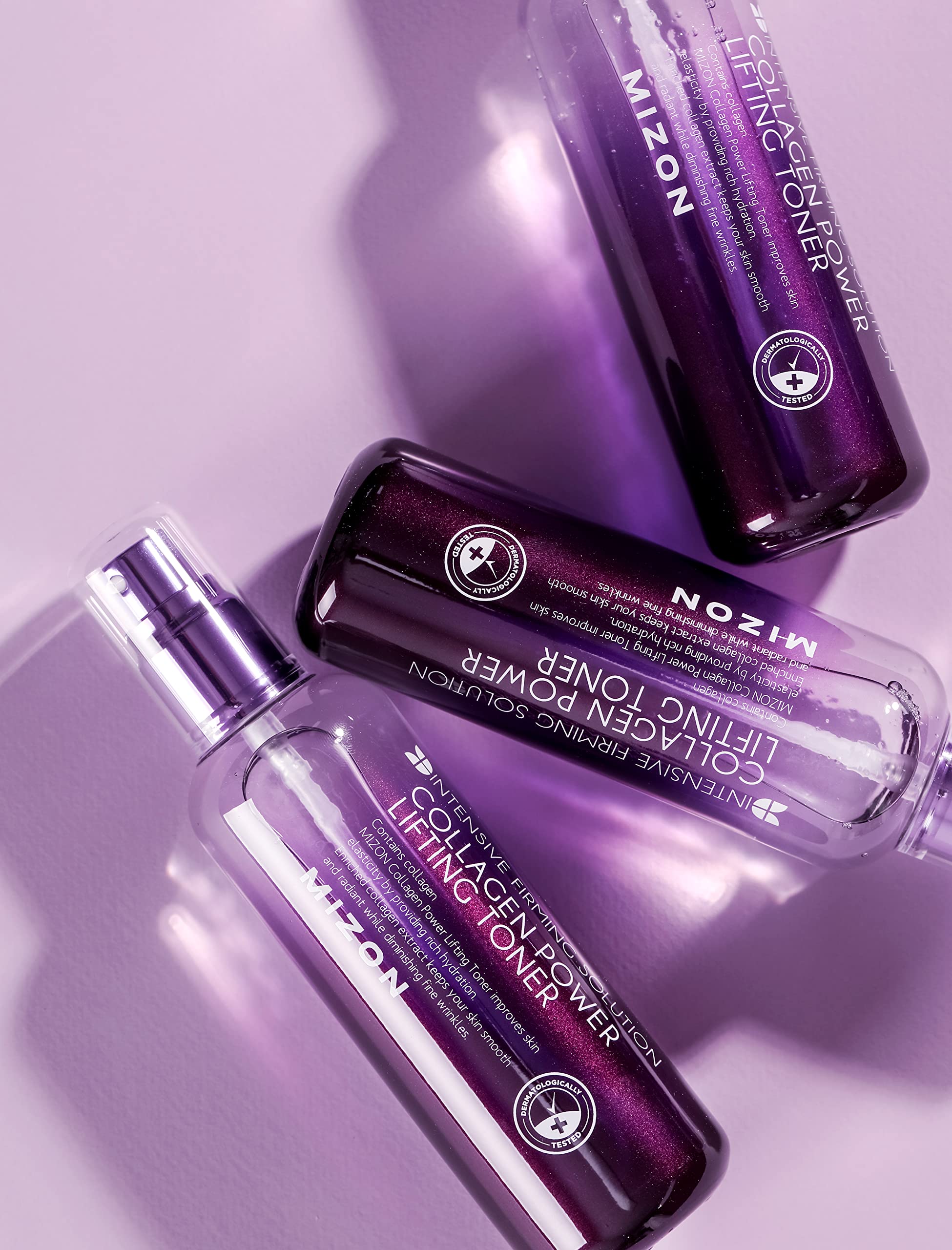 MIZON Collagen Power Lifting Toner, Facial Toner, Lifting Synergy, Moisturizing, Jelly-like Skin Booster for Dry, Aging Skin (120ml, 4.06 fl oz)