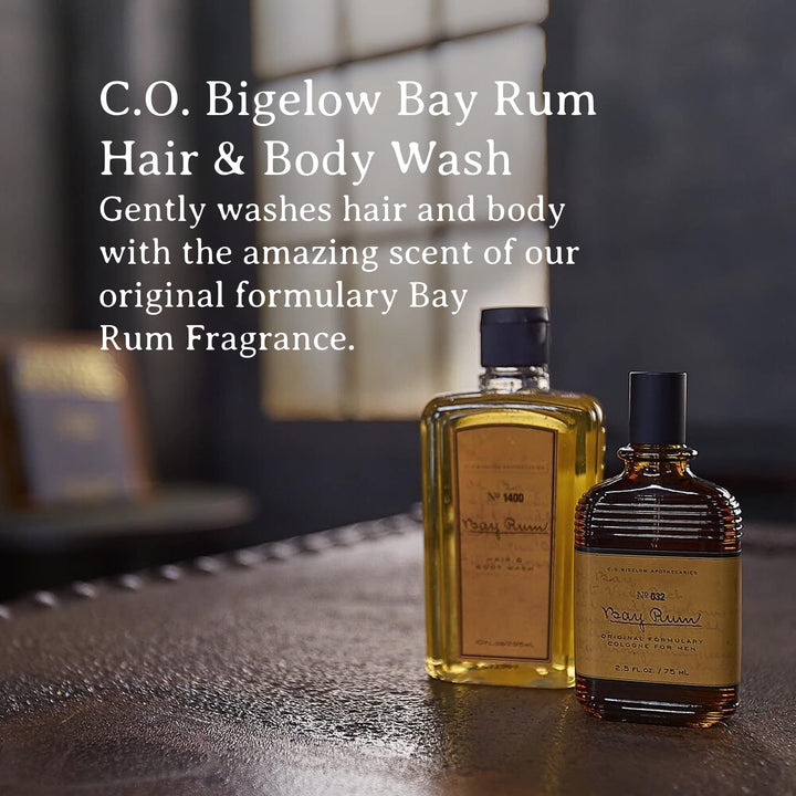 C.O.Bigelow Bay Rum HAIR & BODY WASH No. 1400 10 fl oz/ 295 ml