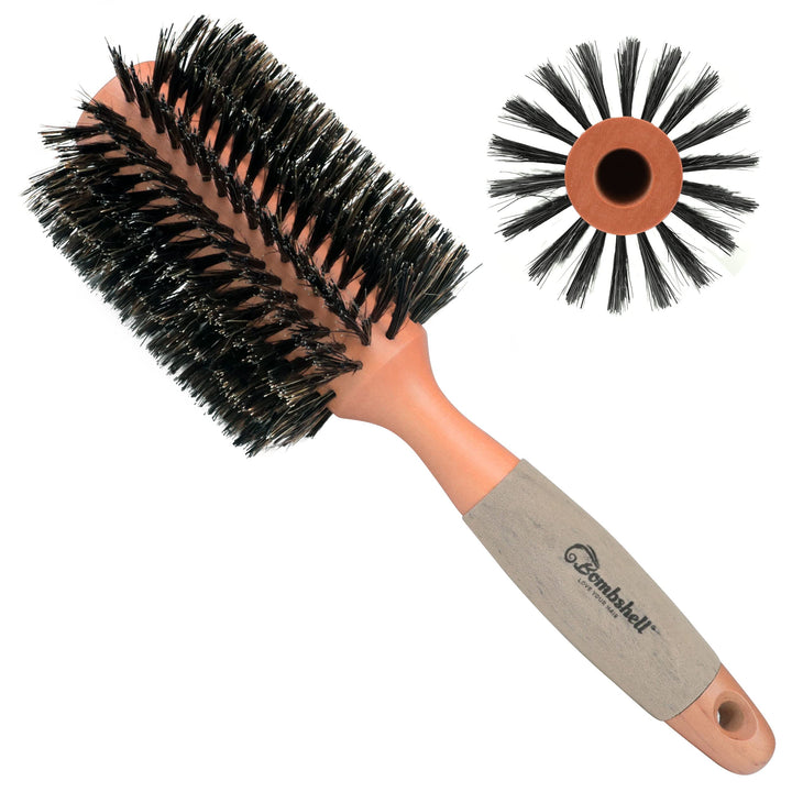 bombshell blowout Hair Brush Classic Round Sustainable Wood (3 inch)
