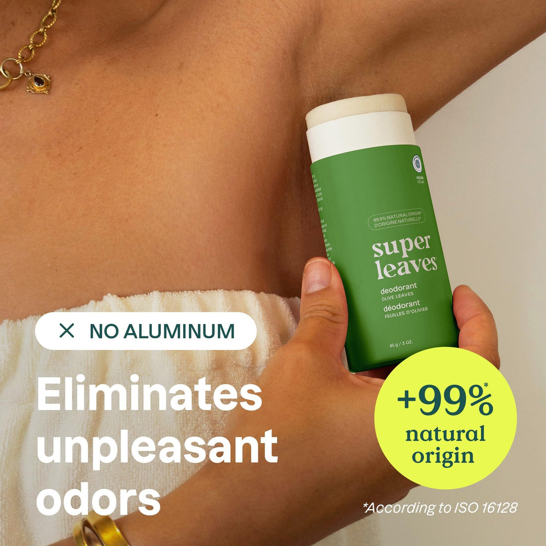 ATTITUDE Natural Deodorant, Biodegradable Cardboard Tube, Aluminum & Plastic Free, Hypoallergenic, Olive Leaves, 3 Oz (Packaging May Vary)
