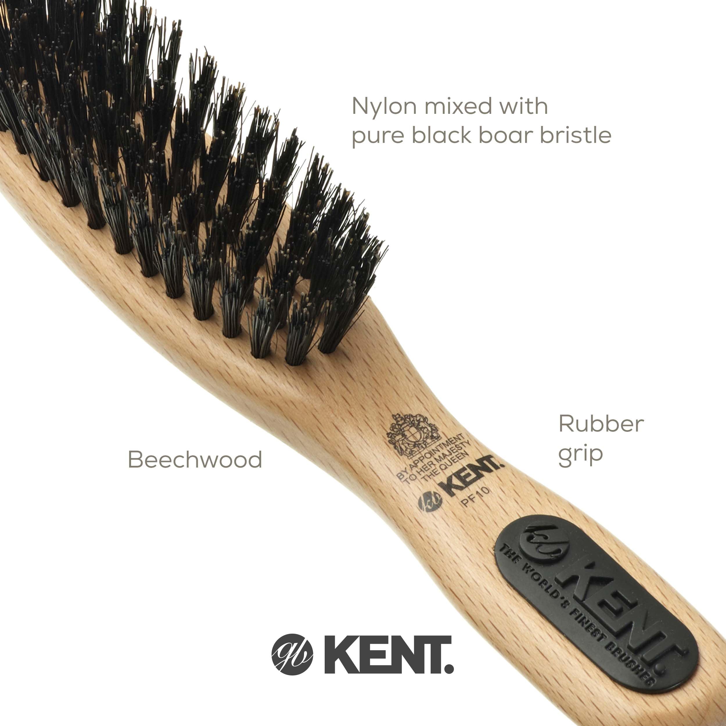 Kent PF10 Small Pure Bristle Radial Brush
