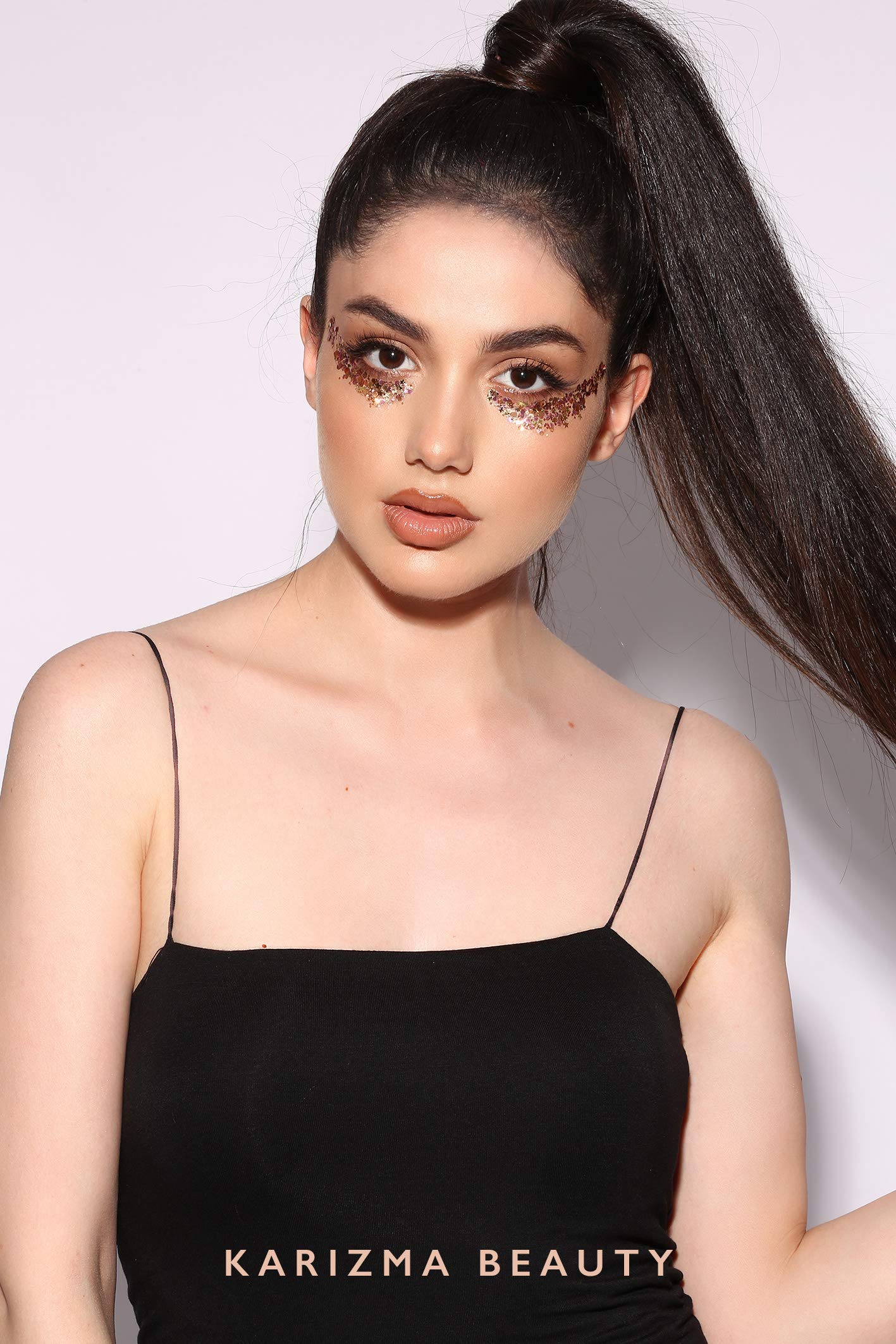 Rose Gold Chunky Glitter  COSMETIC GLITTER KARIZMA  Festival Beauty Makeup Face Body Hair Nails