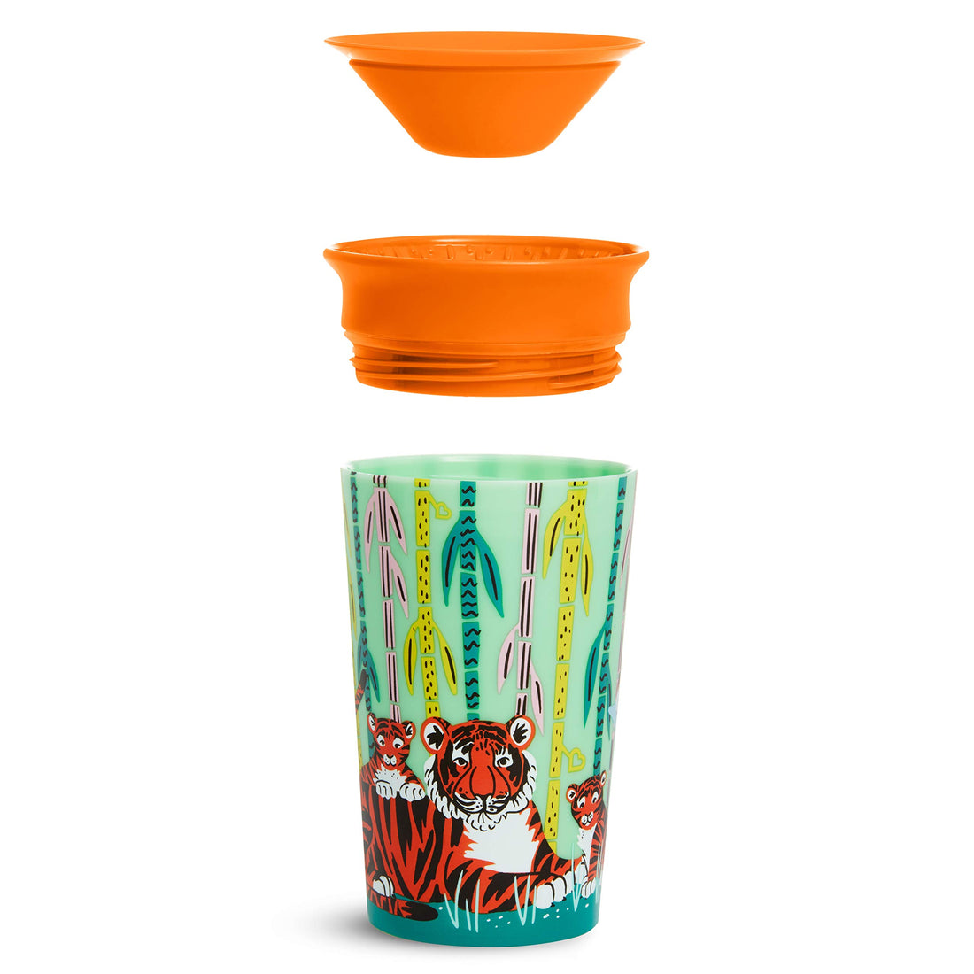 Munchkin® Miracle® 360 Wildlove Sippy Cup, 9 Oz, 2 Pack, Tiger/Rhino