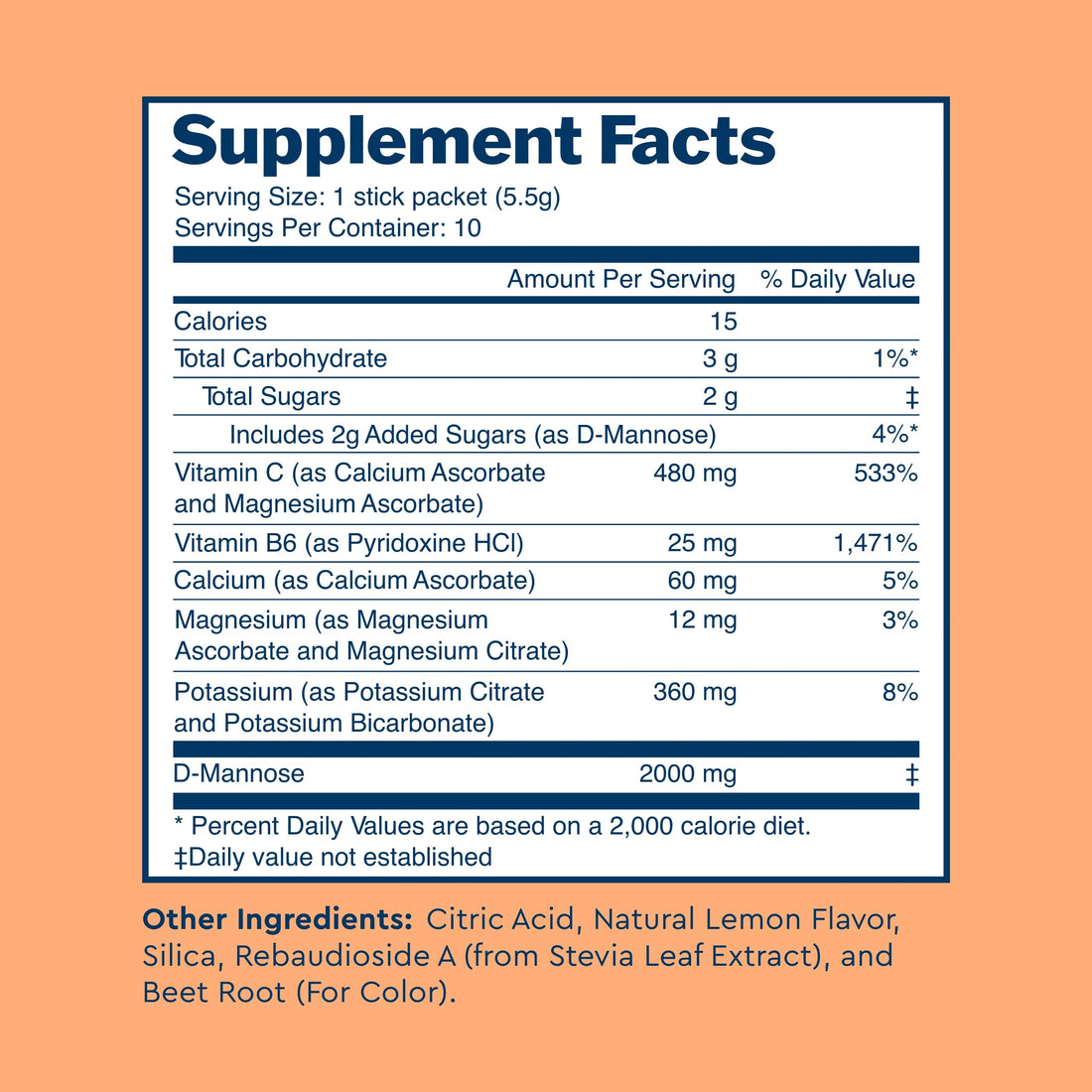 Uqora Flush - Urinary Tract* with D-Mannose, Vitamin C, Vitamin B6, Potassium, Magnesium & Calcium - Gluten-Free & Vegan - Pink Lemonade Flavor - 10 Packets (1 Pack)