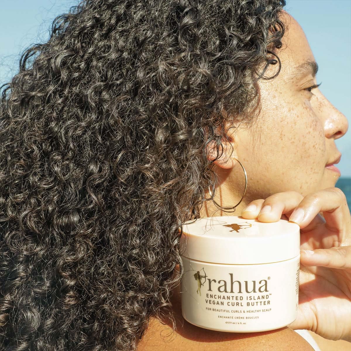 Rahua Enchanted Island Vegan Curl Cream Butter, 6 Fl Oz, Curly Hair Products for Scalp Care & Hair Care, Leave In Styling Cream for Frizz Control, Nourishing Natural, Plant-Based Derived Ingredients