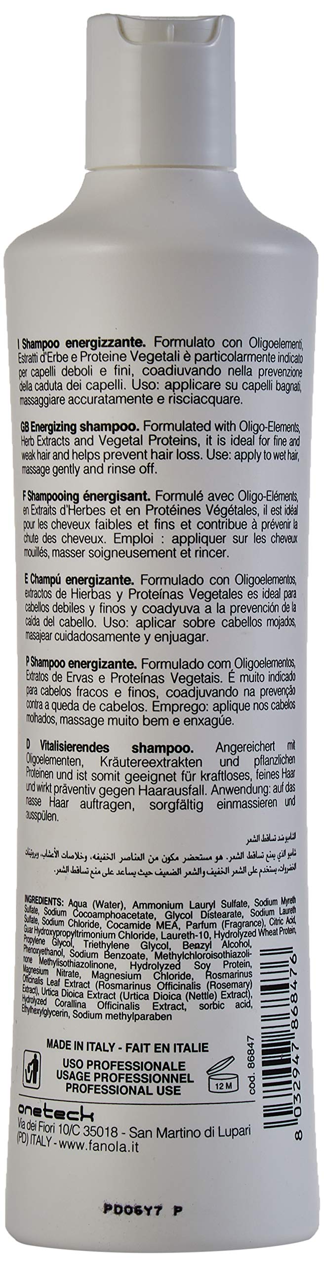 Energy by Fanola Energizing Shampoo 350ml