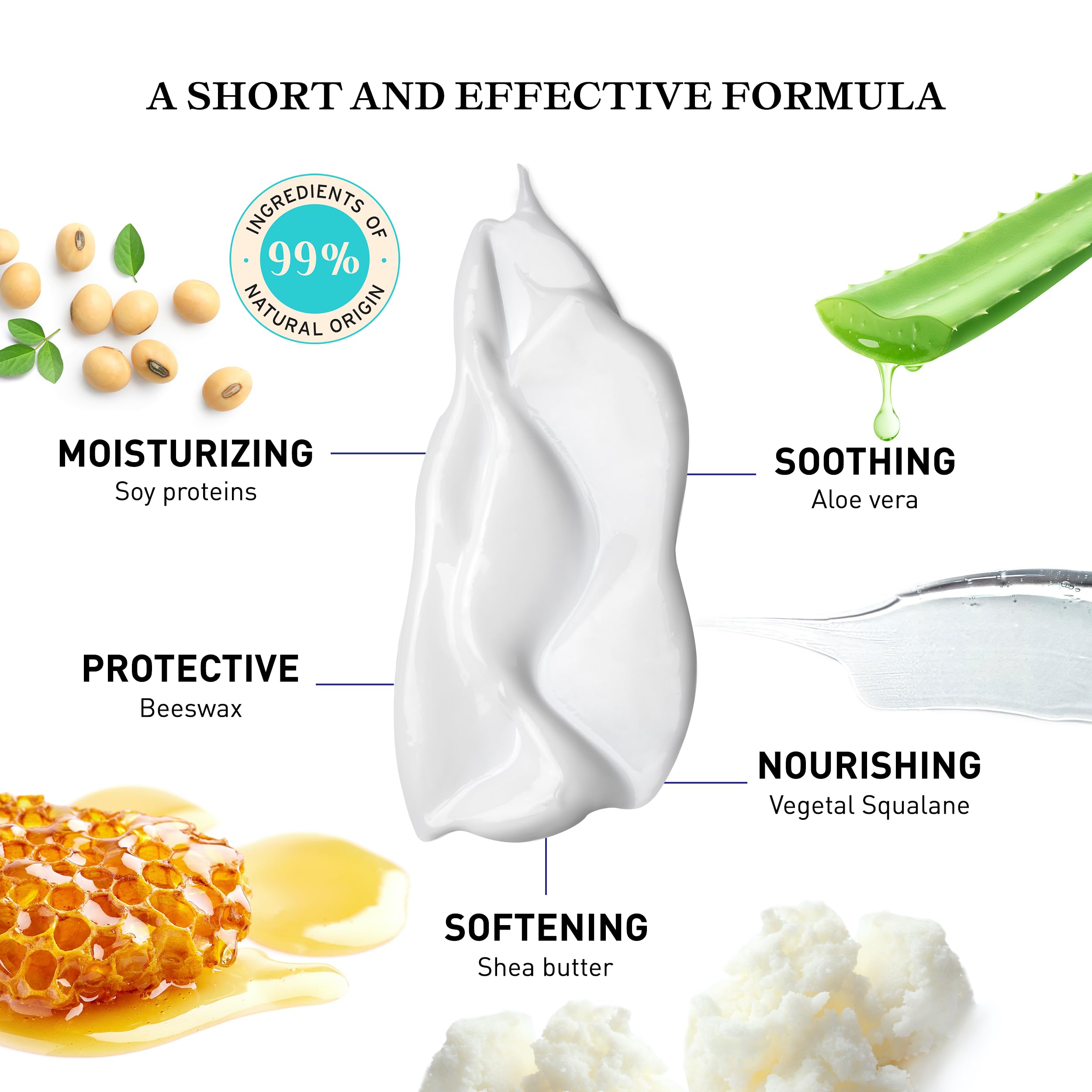 Embryolisse Filaderme Emulsion Face Moisturizer, Intensive Repair for Dry Skin, with Aloe Vera & Shea Butter, 2.54 Fl Oz