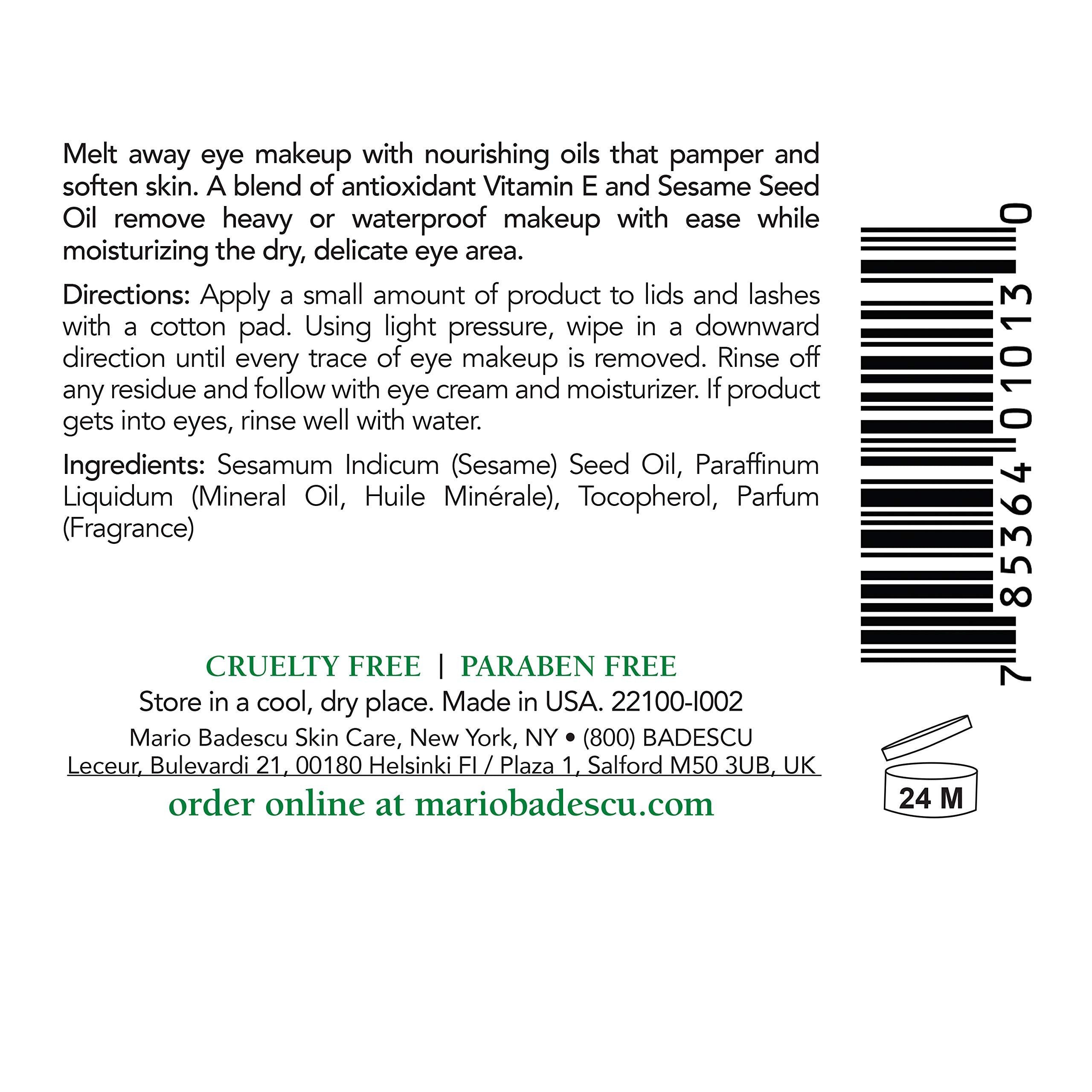 Mario Badescu Carnation Eye Make-Up Remover Oil