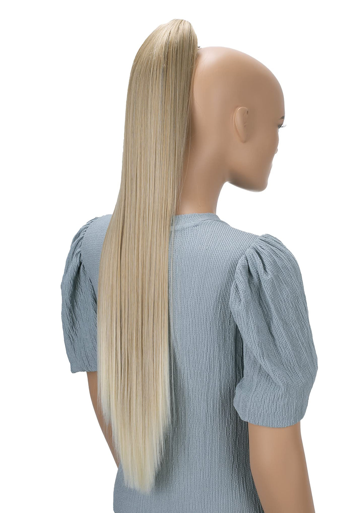 Prettyshop Hairpiece-Ponytail 27 Lightblond Mix # 26T613A H162: Prettyshop Hairpiece Ponytail Clip On Extension Long Hair Smooth Heat-Resisting 27 Lightblond Mix # 26T613A H162