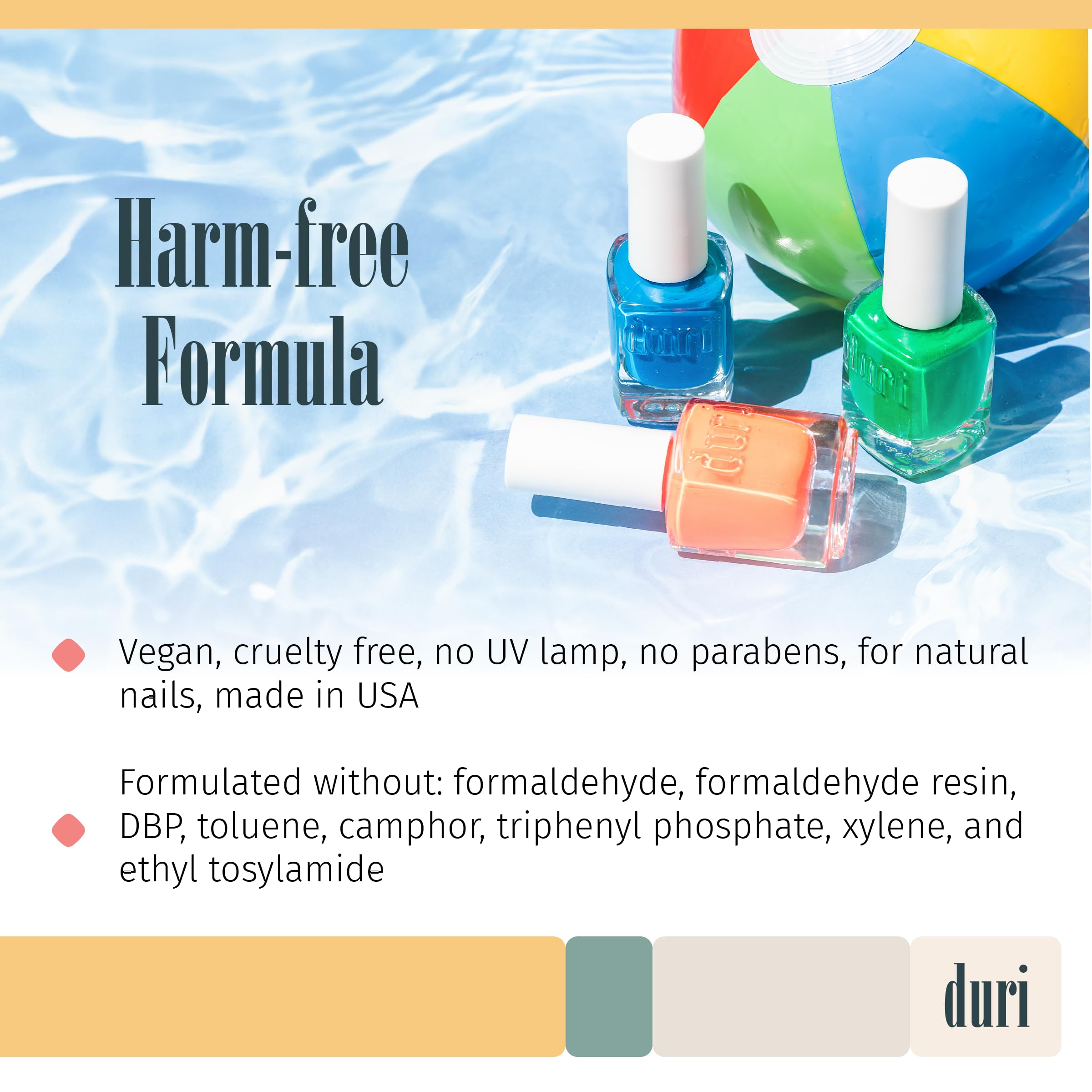 duri Nail Polish, 157N Toxic, Deep Neon Green, Matte, 0.5 fl.oz.