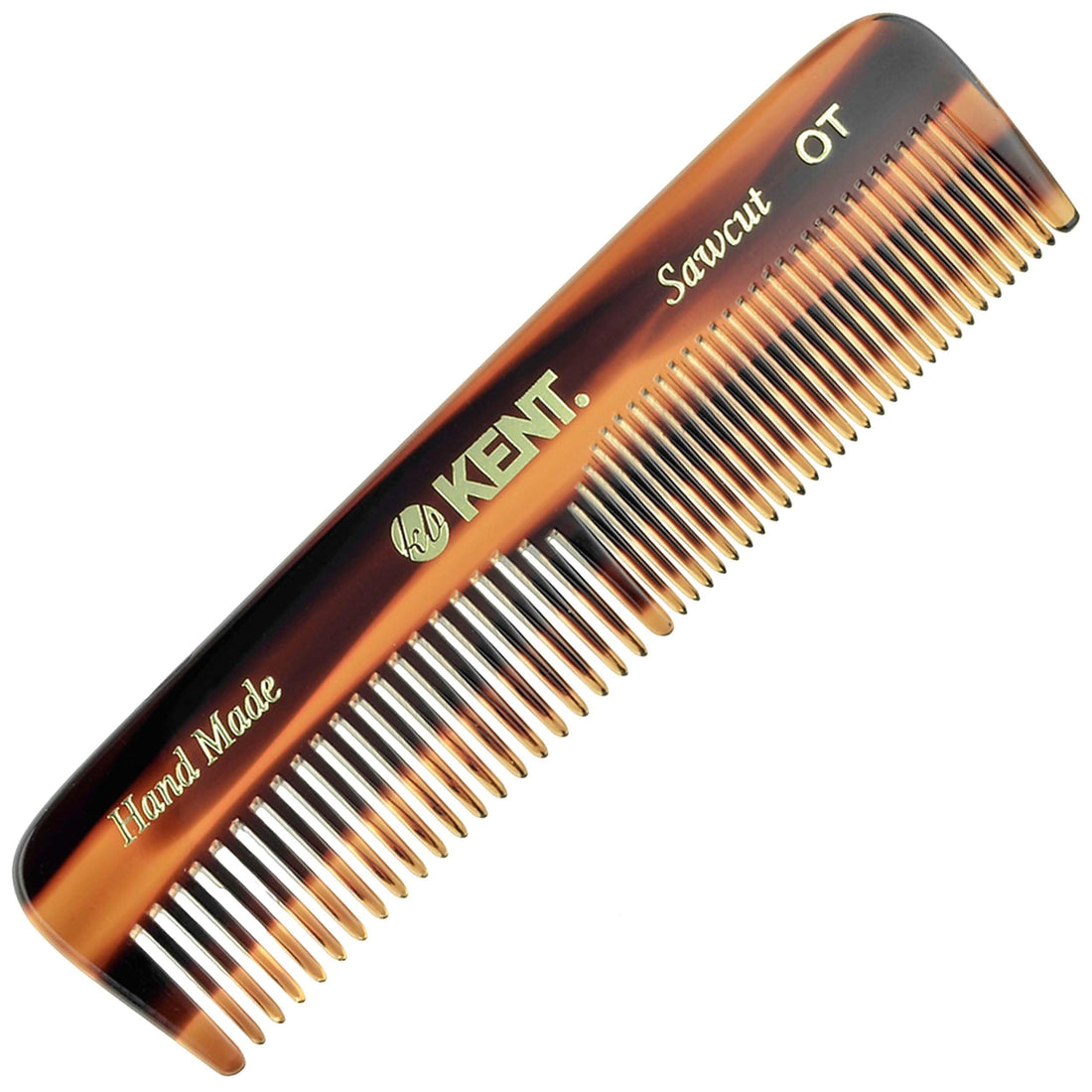 Kent AOT- Mens Coarse & Fine Toothed Small 113mm/4.45 Handmade Pocket Comb