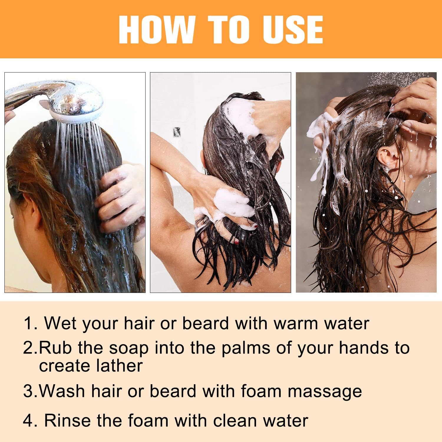 Hogitpe Gray Hair Reverse Bar,Mane Gray Reverse Bar, Shampoo Soap for Women and Men (2 PCS)