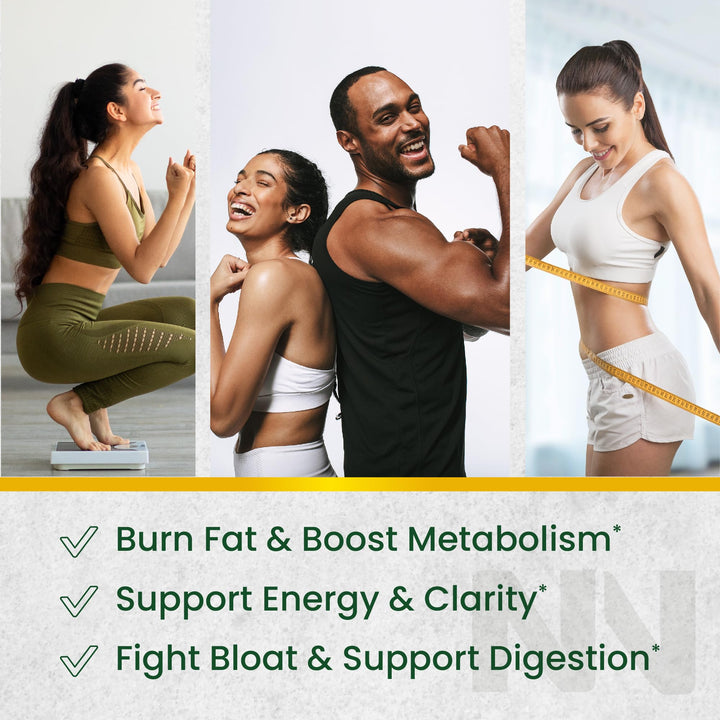 Nobi Nutrition Green Tea Fat Burner Gummies for Weight Loss | Metabolism Boost & Appetite Suppressant with Green Coffee Bean and Garcinia Cambogia | Pills to Burn Belly Fat for Women & Men