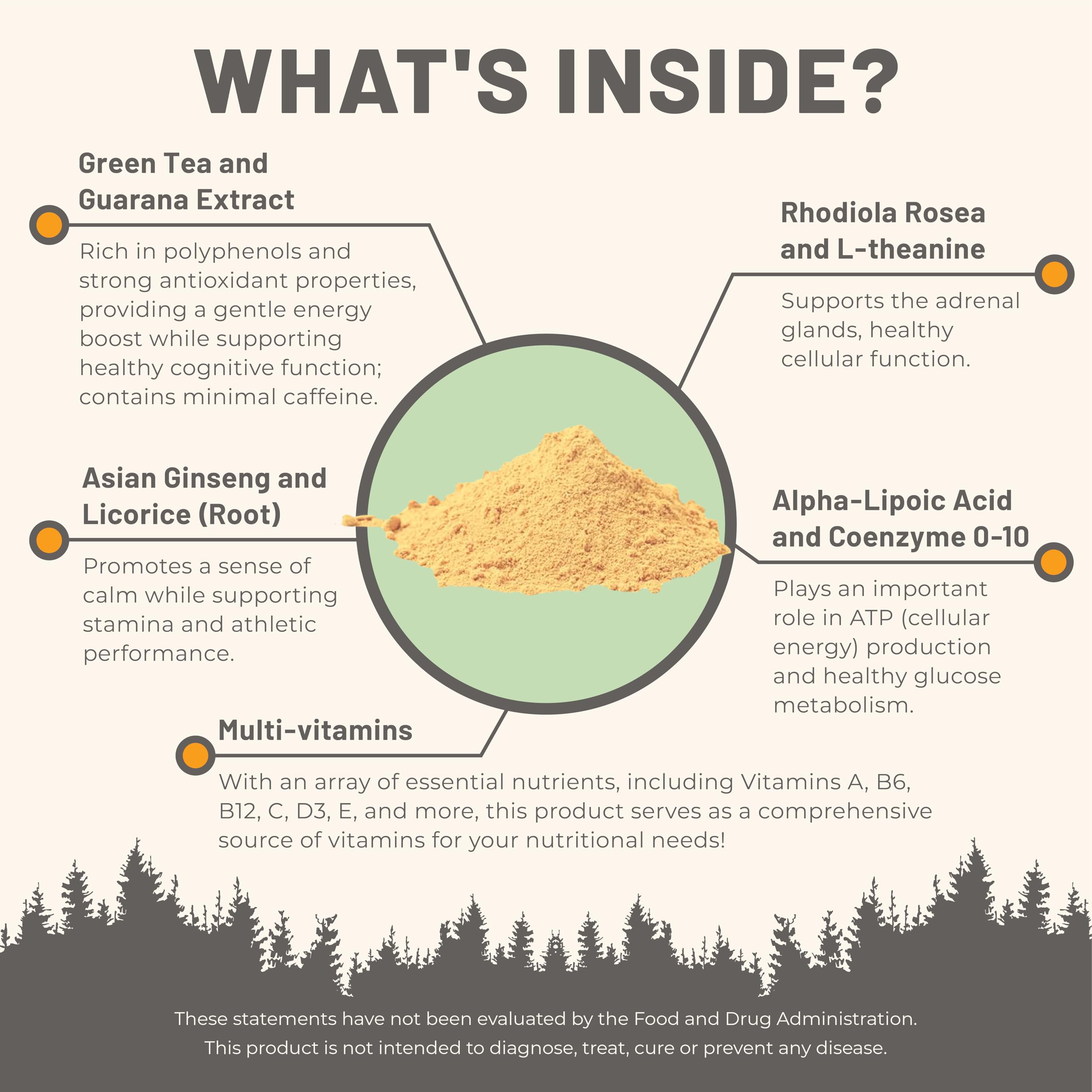 Mountain Peak Nutritionals Energy Formula - All in One Multi-Mineral Powder - Complete Nutrition, Vitamin, Mineral, and Electrolyte Supplement for Men & Women - Orange Flavor (255g, 30 Servings)