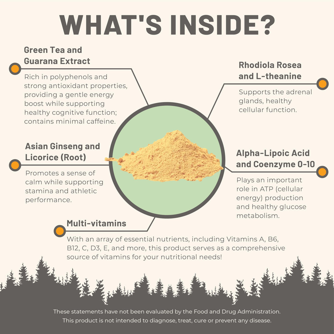 Mountain Peak Nutritionals Energy Formula - All in One Multi-Mineral Powder - Complete Nutrition, Vitamin, Mineral, and Electrolyte Supplement for Men & Women - Orange Flavor (255g, 30 Servings)