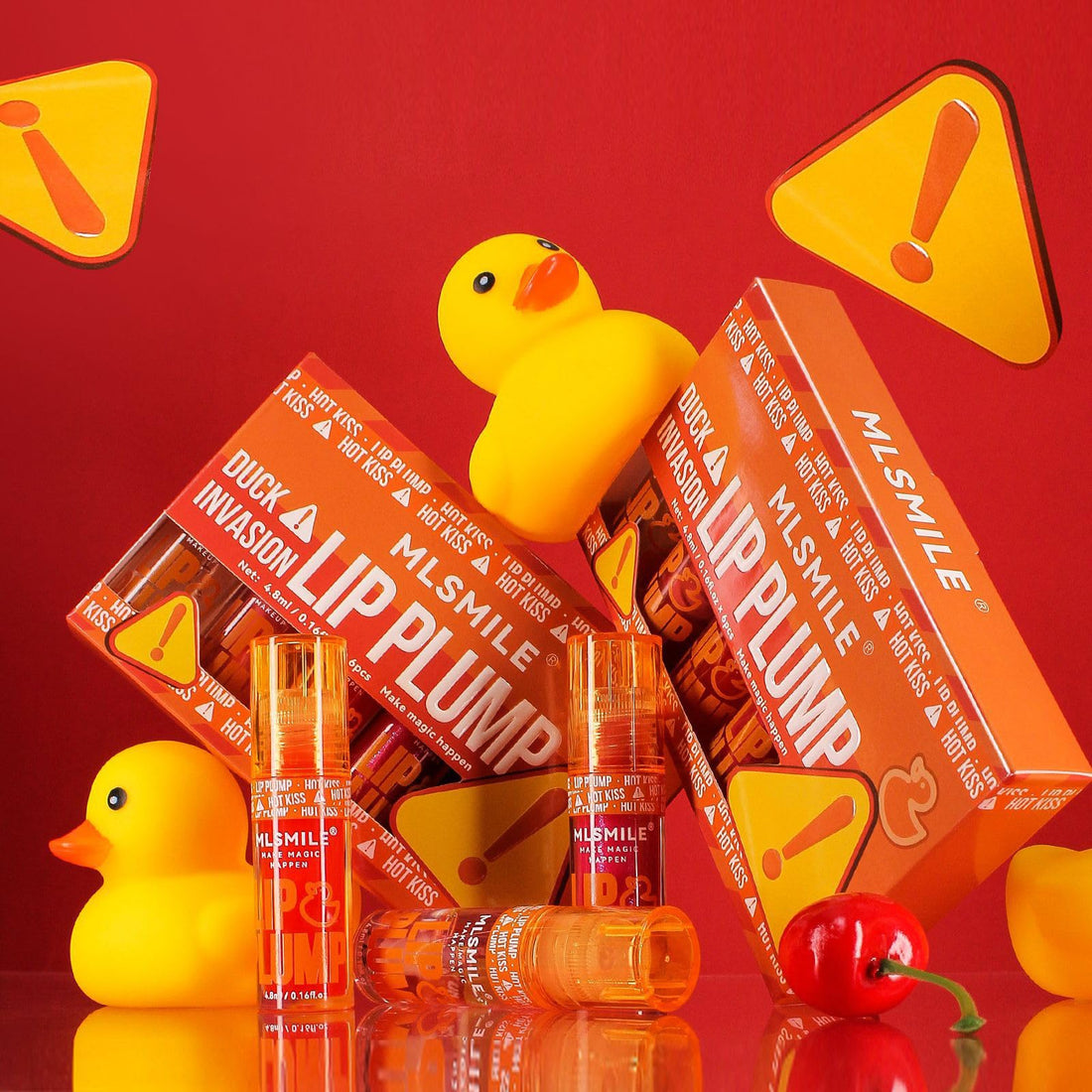 6 Colors Duck Lip Plumper Gloss, Korean Clear Plumping Lip Gloss, High Pigment No Sticky Sexy Lip Gloss, Nourishing & Non-sticky Long Lasting Fresh Clear Smooth Lip Care (A+B)