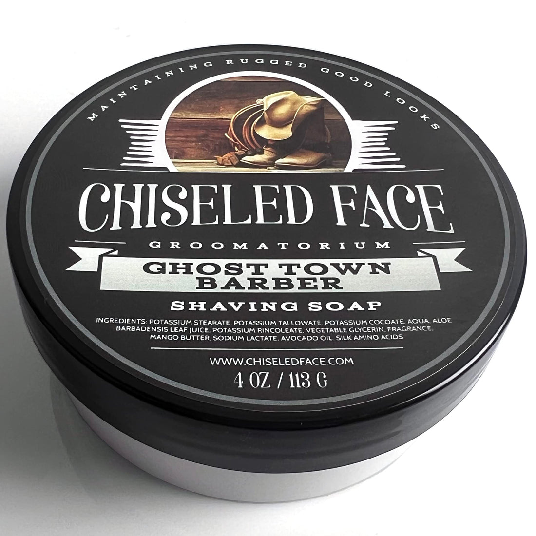 Ghost Town Barber - Handmade Luxury Shaving Soap from Chiseled Face Groomatorium