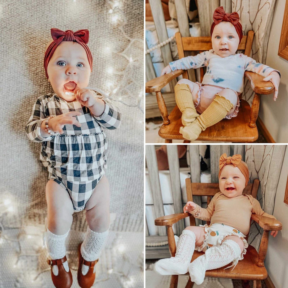 UeeSum Baby Girls Headbands with Bows Infant Toddler Headwrap Hair Accessories