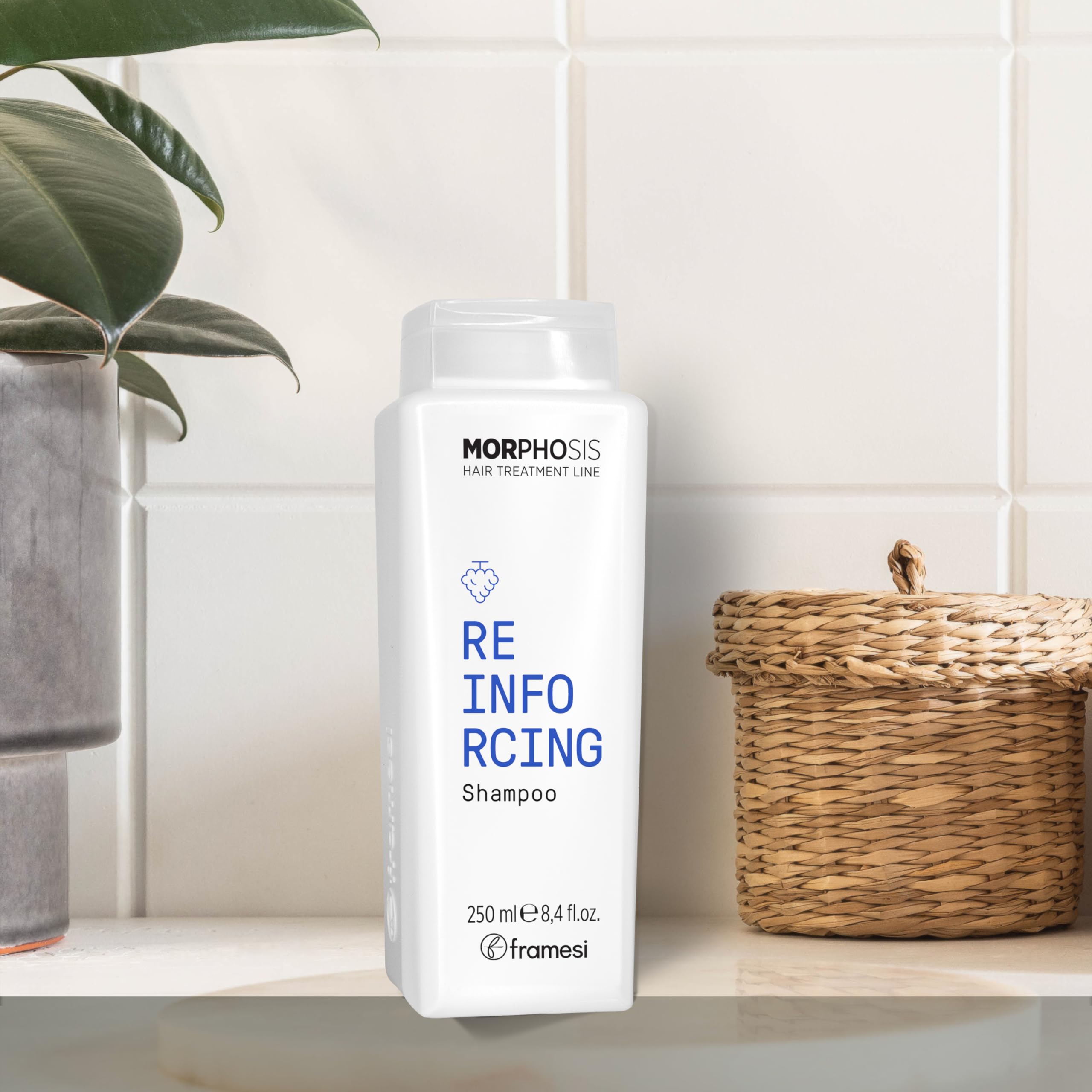 Framesi Morphosis Reinforcing Shampoo 8.4 fl oz, Volumizing Shampoo for Oily Scalps