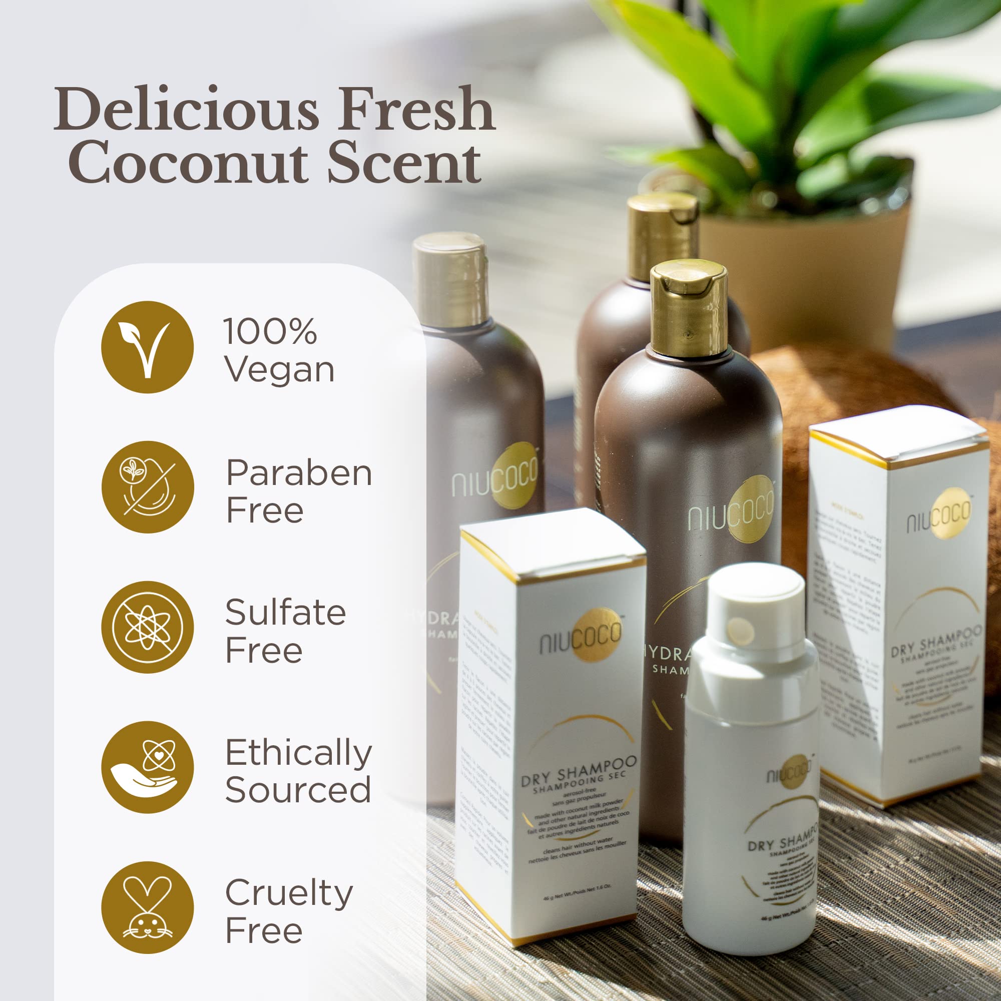 NIUCOCO Anti Dandruff Natural Hydrating Shampoo