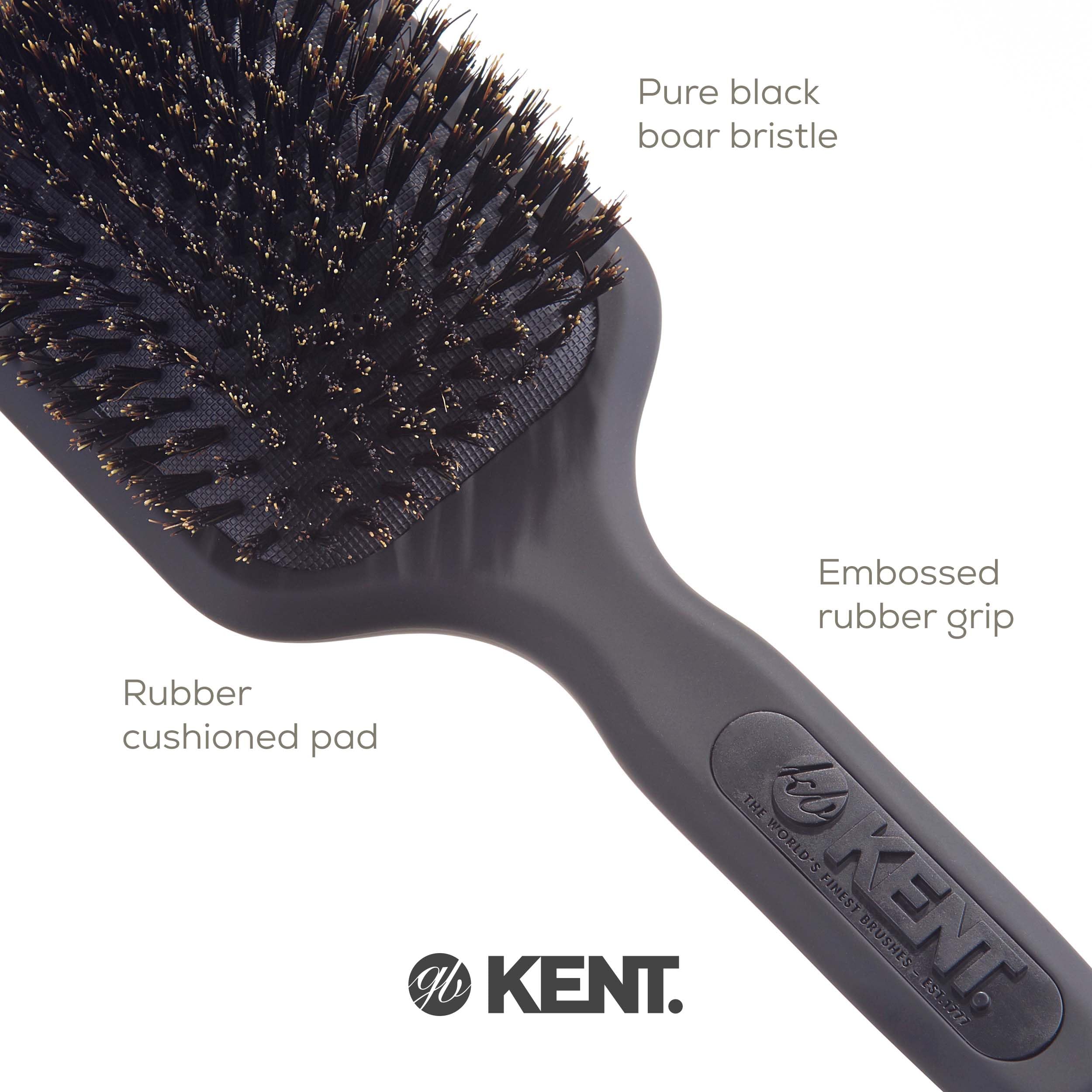 Kent Airhedz Smoothing and finishing Hair Brush, (Color May Vary)