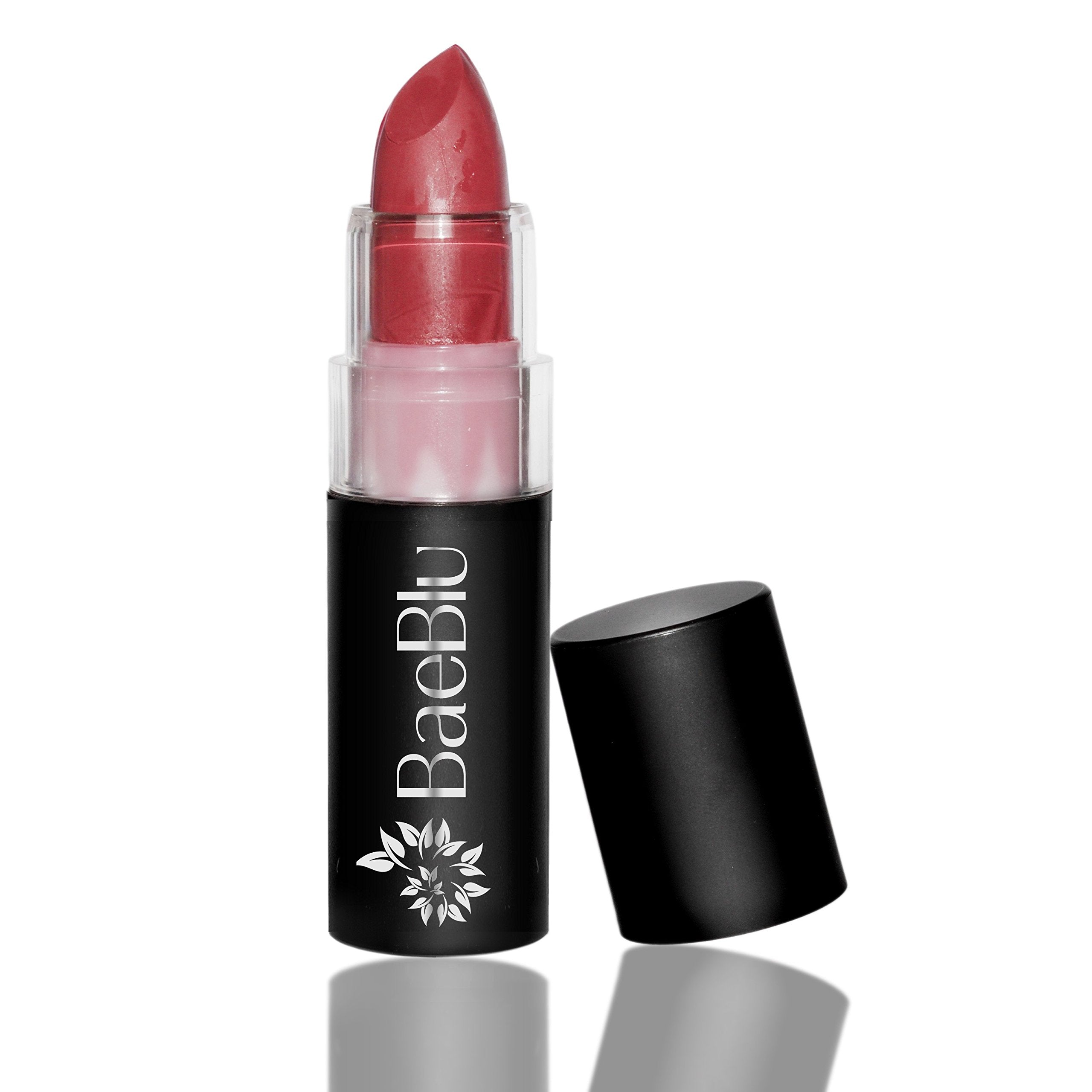 Best Organic 100% Natural Non-GMO Vegan Hydrating Antioxidant-Rich Lipstick, Made in USA by BaeBlu, Radiant Rose
