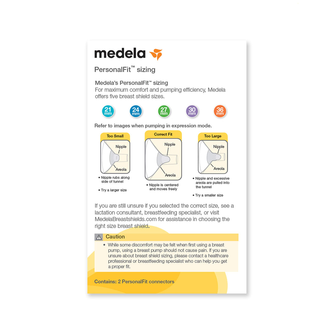 Medela PersonalFit Breastshield (2), Size: Standard or Medium (24mm), in Retail Packaging (Factory Sealed) #87073