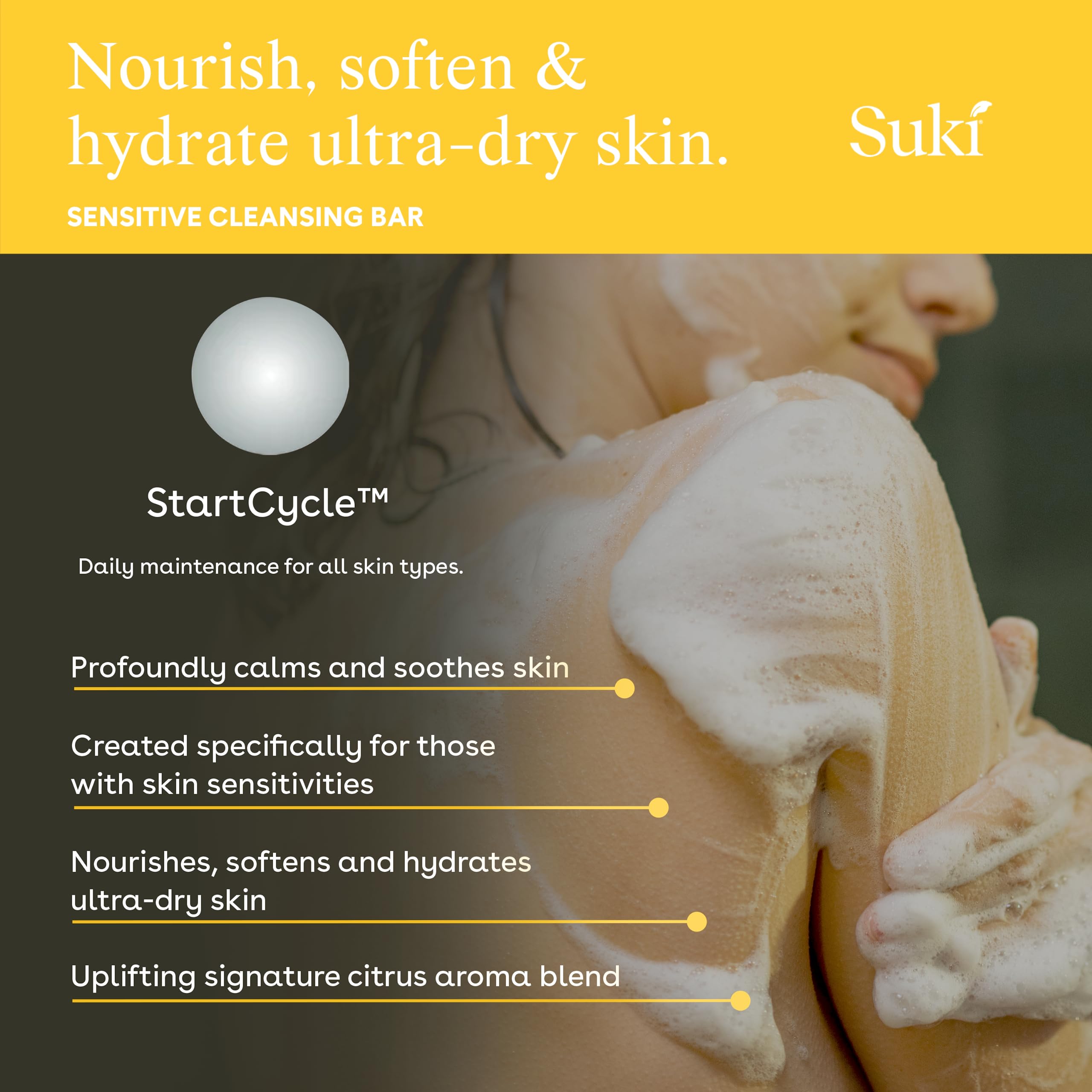 Suki Sensitive Cleansing Bar 4oz suki