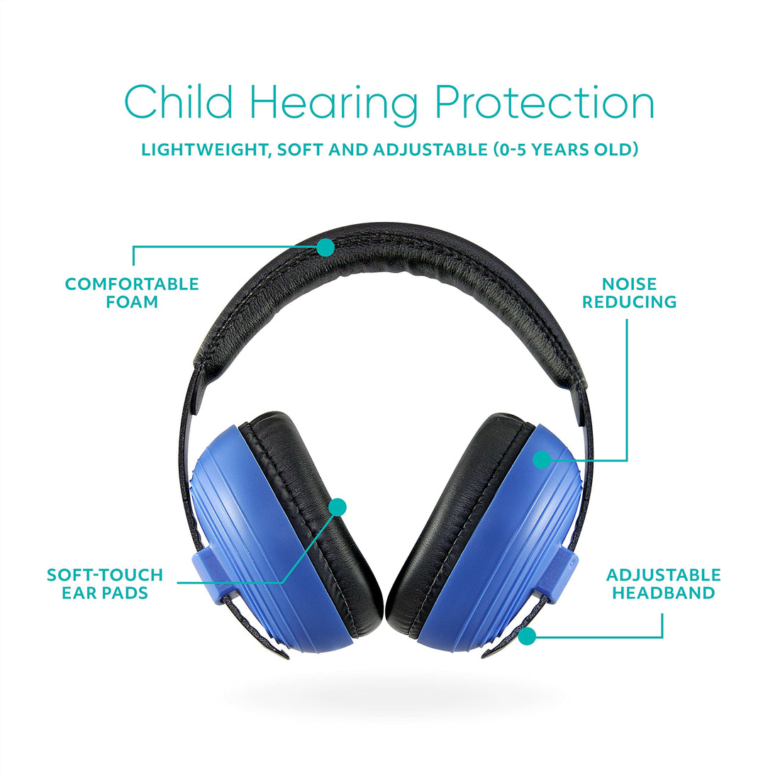 KidCo S830 WhispEars - Baby Headphones for Hearing Protection (Blue)